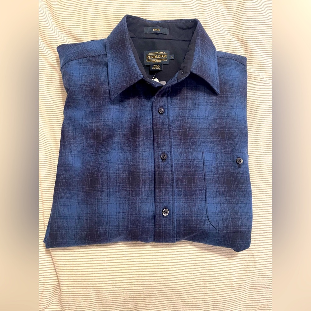 Pendleton PLAID ELBOW-PATCH TRAIL SHIRT NWT